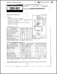 Click here to download 2SD1407 Datasheet