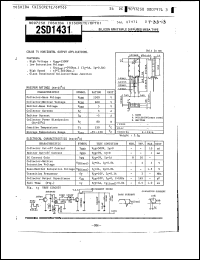 Click here to download 2SD1431 Datasheet