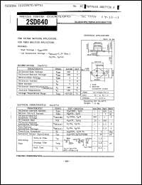 Click here to download 2SD640 Datasheet