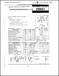 Click here to download 2SD821 Datasheet