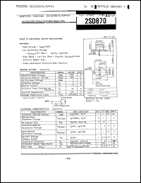 Click here to download 2SD870 Datasheet