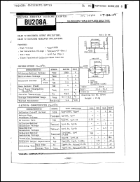 Click here to download BU208A Datasheet