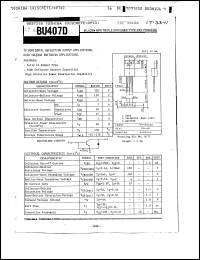 Click here to download BU407D Datasheet