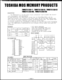 Click here to download TMM27512D25 Datasheet