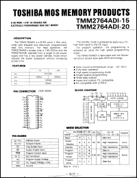 TMM2764D-2  IC DIP28 = UPD2764D-2  EPROM CERAMIC  MEMORY  MEMORIA TMM 2764D-2