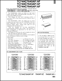 Click here to download TC74HC7640AP Datasheet