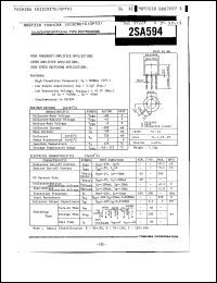 Click here to download 2SA594 Datasheet