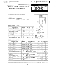 Click here to download 2SC1001 Datasheet