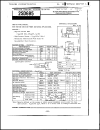 Click here to download 2SD685 Datasheet