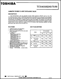 Click here to download TC514410Z80 Datasheet