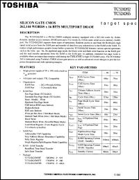 Click here to download TC524262FT60 Datasheet