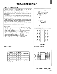 Click here to download TC74HC375F Datasheet