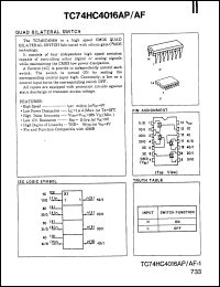 Click here to download TC74HC4016AF Datasheet