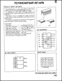 Click here to download TC74HC4075AFN Datasheet