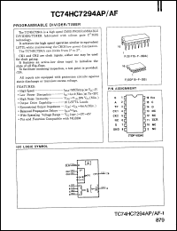 Click here to download TC74HC7294AP Datasheet