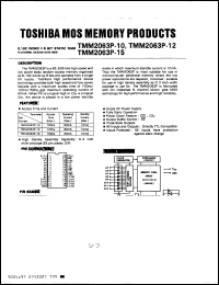 Click here to download TMM2063P15 Datasheet