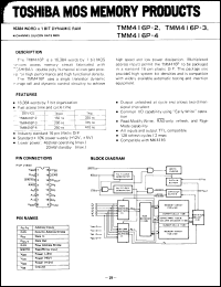 Click here to download TMM416D3 Datasheet