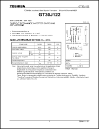 Click here to download GT30J122 Datasheet