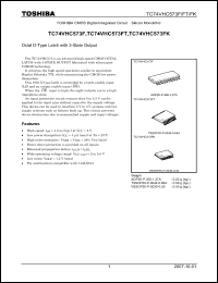 Click here to download TC74VHC573FK Datasheet