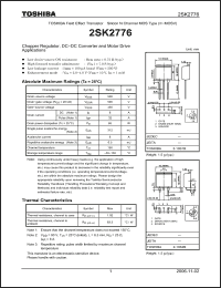 Click here to download 2SK2776_06 Datasheet