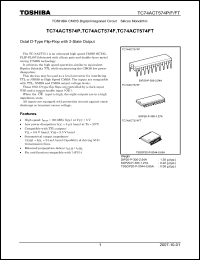 Click here to download TC74ACT574F_07 Datasheet