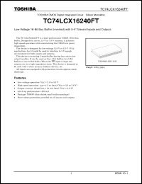 Click here to download TC74LCX16240FT Datasheet