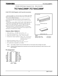 Click here to download TC74AC299P Datasheet