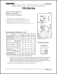 Click here to download TPCS8104_07 Datasheet