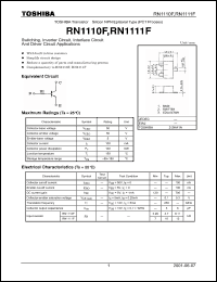 Click here to download RN1111F Datasheet