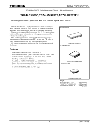 Click here to download TC74LCX373FK Datasheet