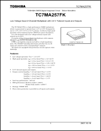 Click here to download TC7MA257FK Datasheet