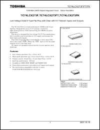 Click here to download TC74LCX273FK Datasheet