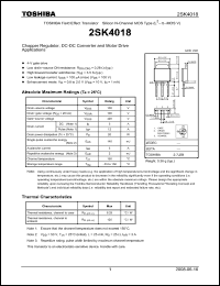 Click here to download 2SK4018 Datasheet