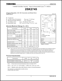 Click here to download 2SK2745_09 Datasheet