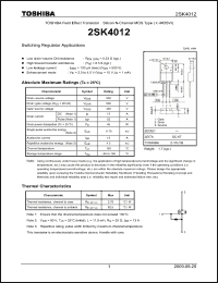 Click here to download 2SK4012_09 Datasheet