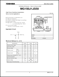 Click here to download MG150J1JS50 Datasheet