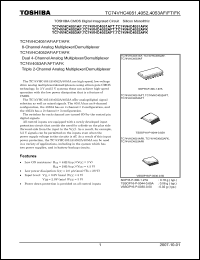 Click here to download TC74VHC4052AFT Datasheet