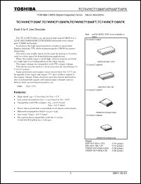 Click here to download TC74VHCT139AFK Datasheet