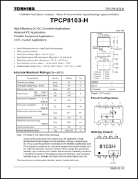 Click here to download TPCP8103-H_09 Datasheet