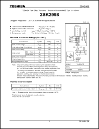 Click here to download 2SK2998_10 Datasheet