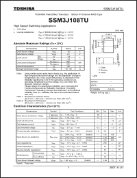 Click here to download SSM3J108TU Datasheet