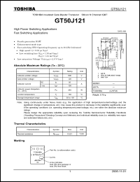Click here to download GT50J121_06 Datasheet