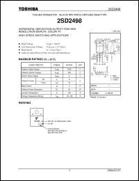 Click here to download 2SD2498_07 Datasheet