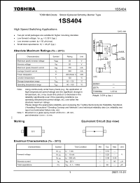 Click here to download 1SS404_07 Datasheet