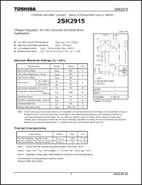 Click here to download 2SK2915_09 Datasheet