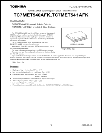 Click here to download TC7MET540AFK_07 Datasheet