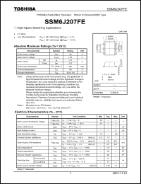 Click here to download SSM6J207FE Datasheet