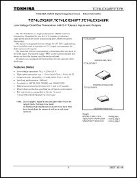 Click here to download TC74LCX245F_07 Datasheet