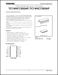 Click here to download TC74HC7292AP_07 Datasheet