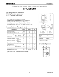 Click here to download TPCS8004_09 Datasheet